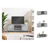 vidaXL TV-Schrank TV-Schrank Betongrau 102x30x37,5 cm Holzwerkstoff TV-Lowboard grau