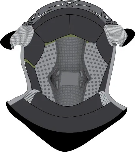 Shark Spartan RS, revêtement - Noir - XL