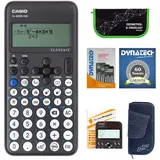 DynaTech Casio FX-82 DE CW + Jeans-Tasche dunkelblau,Zirkelset