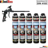 Brunnenschaum 5 x 750ml Bauschaum 1x Teflon Pistole Pistolenschaum Montageschaum