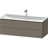 Duravit Möbelset c-shaped Set wandhängend wandhängend „L-Cube“ 120 × Flannel Grey Seidenmatt Lack