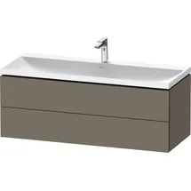 Duravit Möbelset c-shaped Set wandhängend wandhängend „L-Cube“ 120 × Flannel Grey Seidenmatt Lack
