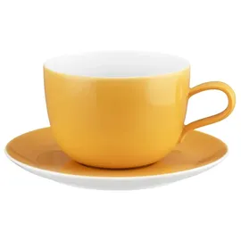 SELTMANN WEIDEN Milchkaffeetasse mit Untertasse 0,38 l Mango Orange