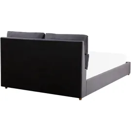 Beliani Doppelbett 160 x 200 cm Grau