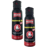 KO Pfefferspray Jet | Fog Verteidigungsspray | Abwehrspray Hundeabwehr | zur Selbstverteidigung | Sparset | Made in Germany (Jet 100 ML 2 STK)