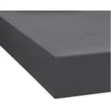 Traumschlaf Spannbettlaken Feinbiber 120 x 200 cm anthrazit