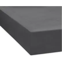 Traumschlaf Spannbettlaken Feinbiber 120 x 200 cm anthrazit