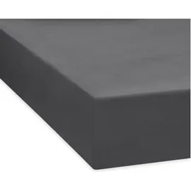 Traumschlaf Spannbettlaken Feinbiber 120 x 200 cm anthrazit
