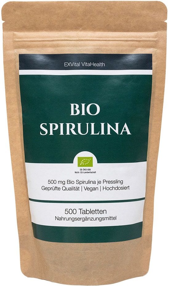 Bio Spirulina - 500 mg Spirulina pro Tablette