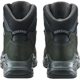 Lowa Renegade GTX Mid Damen Slim Asphalt/Türkis 38