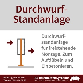 AL Briefkastensysteme 9 stehend - silberfarben