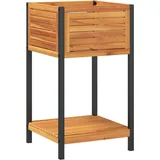 vidaXL Pflanzkübel mit Ablage 45 x 45 x 80 cm Braun