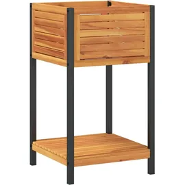 vidaXL Pflanzkübel mit Ablage 45 x 45 x 80 cm Braun