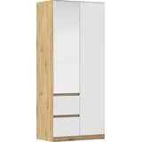 Rauch »Kleiderschrank Schrank mit Spiegel Garderobe Garderobenschrank MAINZ« grifflose Front mit Spiegel, Außentüren mit Push-to-Open Funktion