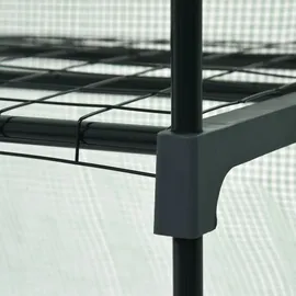 vidaXL Mini-Gewächshaus 0,69 x 0,49 x 1,25 m grün