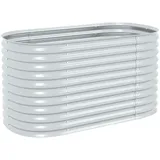 vidaXL Garten-Hochbeet verzinkter Stahl 160 x 80 x 81 cm Silber