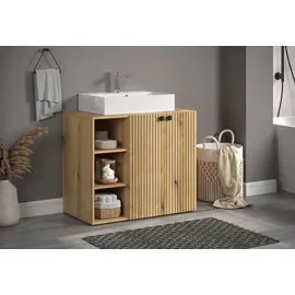 WELLTIME Waschbeckenunterschrank Amrum 90 x 79 x 53 cm Braun