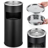 Tectake tectake® Standaschenbecher, rund, 30 l, 25 x 61 cm