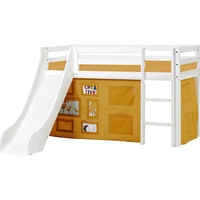 Hoppekids Hochbett »«Creator Autumn Yellow»«, weiß