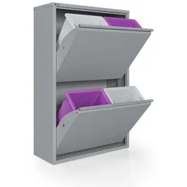 kaufexpress gmbh Bristol Mülleimer 15 l Grau