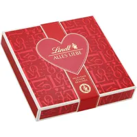 Lindt Schokolade Emotionale Geschenke | 3 x 80g (3 Varianten)| 8 Pralinés je Packung, Sorten: Marc de Champagne, Coeur à L'Orange, Nuss Nougat, Orangen-Marzipan| Pralinengeschenk | Schokoladengeschenk