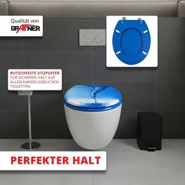 Grafner WC Sitz mit Absenkautomatik Motiv Blue Whirl