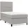 vidaXL Boxspringbett 100 x 200 cm Hellgrau