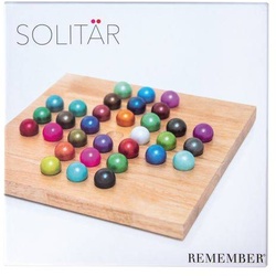 Remember Spiel Solitär Holz Bunt