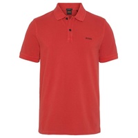 Boss Poloshirt mit Logo-Stitching Modell 'PRIME', Rot, L