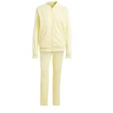 Adidas Damen Essentials 3-Stripes Track Suit, almost yellow/white, M