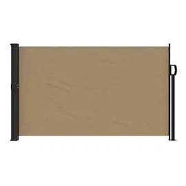 vidaXL Seitenmarkise 120 x 600 cm Taupe Polyester