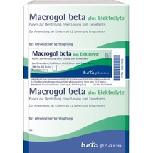 Betapharm Arzneimittel GmbH Macrogol beta plus Elektrolyte Plv.z.H.e.L.z.Einn. 100 St.