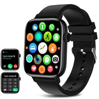 DEGUYXEW Smartwatch für Damen und Herren (Anrufe annehmen/tätigen), 1,9 Zoll Smartwatch Fitness Tracker für Android iPhone, wasserdichte Sport-Digitaluhren, Blutdruck-Herzfrequenzmesser (eisenhaltig)