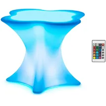 Royal Catering Royal Catering, LED-Tisch - 80 x 80 x 70 cm - RGBW - Akkubetrieb - mattweiß -