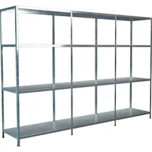 SCHULTE Regalwelt Schulte Set 1 Steckregal und 2 Anbauregale Verzinkt 180 cm x 260 x 50 cm
