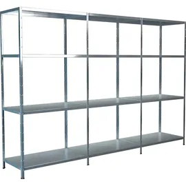 SCHULTE Regalwelt Schulte Set 1 Steckregal und 2 Anbauregale Verzinkt 180 cm x 260 x 50 cm