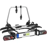 EUFAB SD260 Fahrradträger ausziehbar für 2 Räder Hecktüren 11596