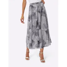 CREATION L A-Linien-Rock Damen Floral Hellgrau 52