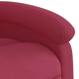 vidaXL Relaxsessel mit Aufstehhilfe Samt 144,5 x 82 x 0 cm Weinrot