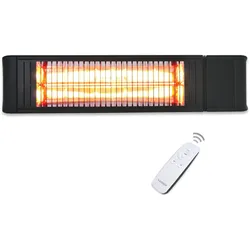 VASNER Teras X20 Infrarot Heizstrahler Terrassenstrahler 2000 Watt Schwarz, IP65 Schutz vor Regen / Strahlwasser