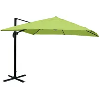 Mendler Gastronomie-Ampelschirm HWC-A96 300 x 300 cm grün ohne