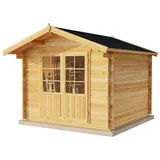 Alpholz Holz-Gartenhaus Roger-34 Natur 300 cm x 300 cm Imprägniert