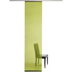 Schiebegardine HOMING "Manhattan", grün (limette), B:60cm H:245cm, Polyester, Gardinen, modern, Wohnzimmer, Schlafzimmer