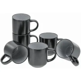 CreaTable Kaffeebecher 0,285 l Grau 6 St.