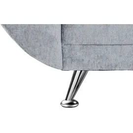 Home Affaire 3-Sitzer HOME AFFAIRE "Saltare elegant & komfortabel, toller Designfuß, bequem, Breite 205cm", grau (grau, blau), B:205cm H:78cm T:82cm, 100% Polyester, Sofas