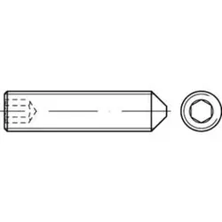 DIN 914/ISO 4027 Gewindestift VG M12x10 Stahl 45H blank ISK m. Spitze