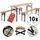 Stagecaptain Hirschgarten Bierzeltgarnitur 177 cm Natur 10x Set