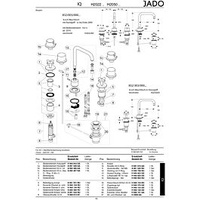Ideal Standard JADO Seitenventil GLANCE, 3-Loch-WT A860489NU