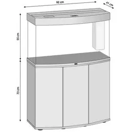juwel® aquarium Vision 180 Aquariumkombination mit Unterschrank Schwarz