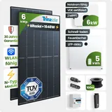 6kWp Growatt PV-Anlage 14x Trina 445Wp Glas-Glas Bifazial mit 5kWh Speicher Nots...